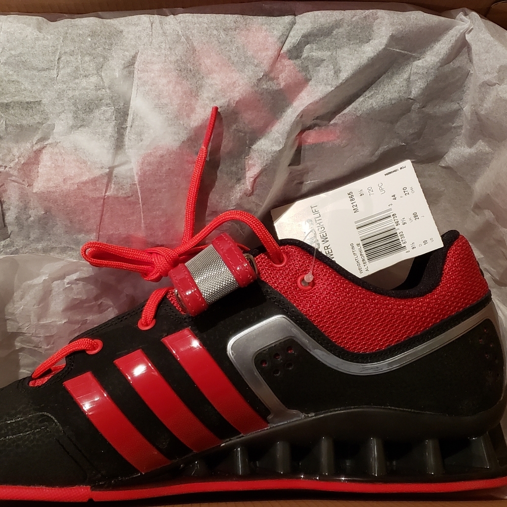NEW Adidas Adipower Mens Weight Lifting Shoes 9.5